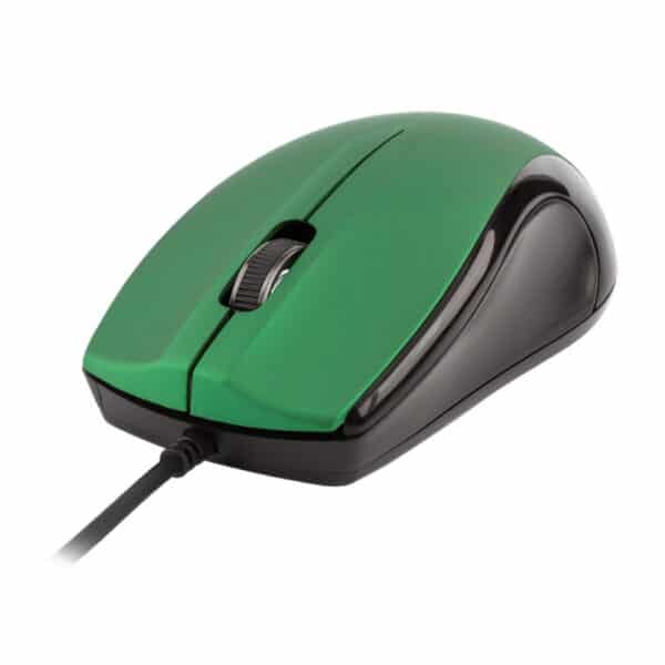 3B USB Wired Large Optical Mouse  MU110 Green